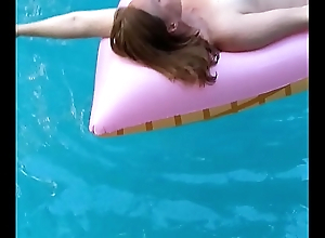 Floating nude wife